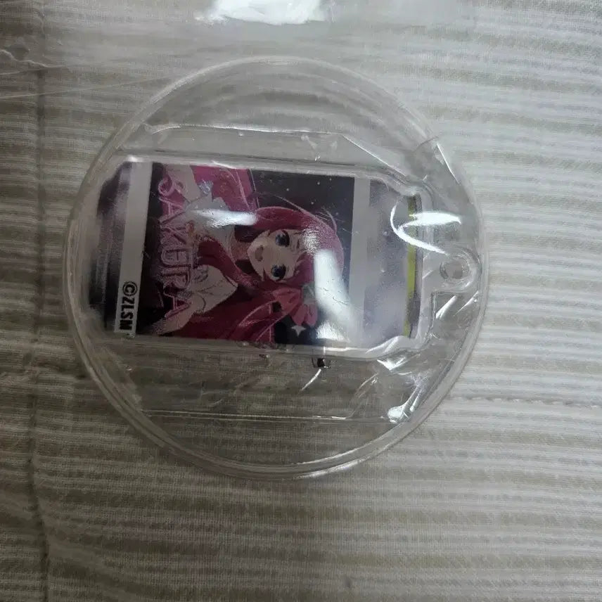 [BUNJANG] Zombieland Saga Minamoto Sakura Can Sticker + Acrylic Keyring / 좀비랜드사가 미나모토 사쿠라 캔 스티커+아크릴 키링