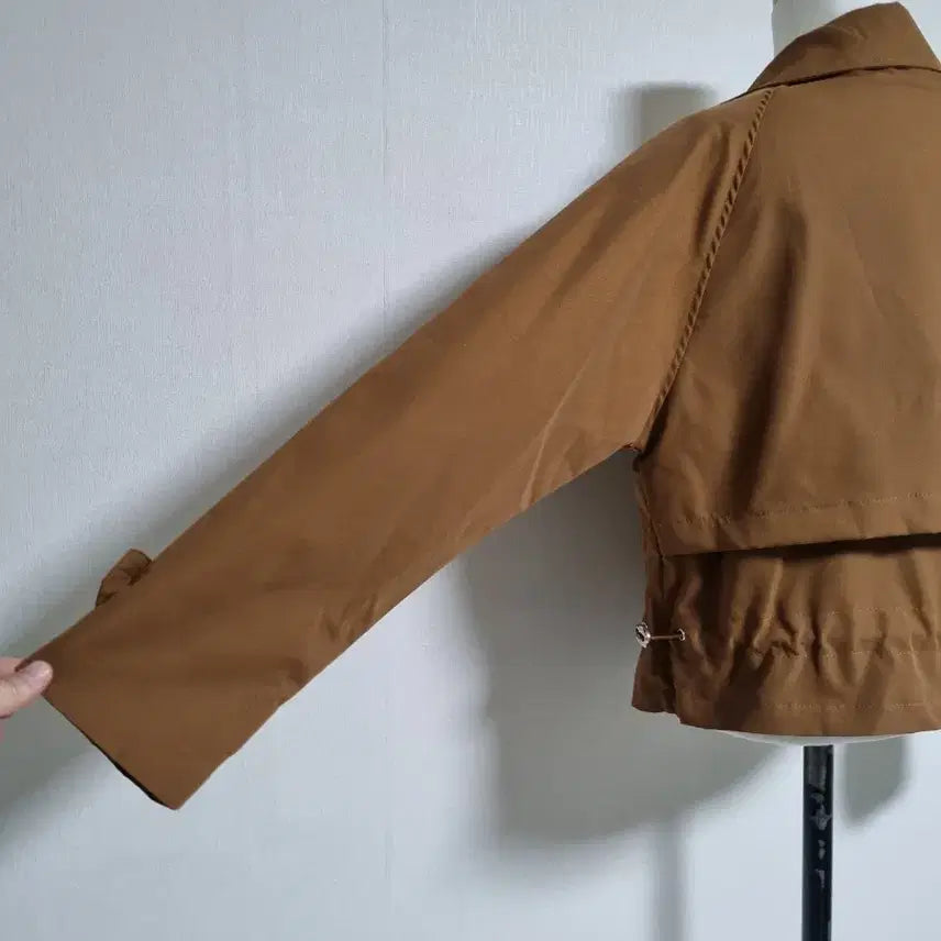 [BUNJANG] J11 Brown Double-Button Short Jacket / J11 스트링 브라운 더블 버튼 숏 자켓