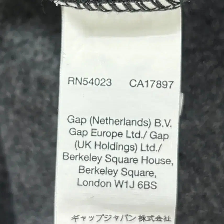 [BUNJANG] GAP Charcoal US Flag Big Logo Hoodie / GAP(갭) 차콜 성조기 빅로고 후드티