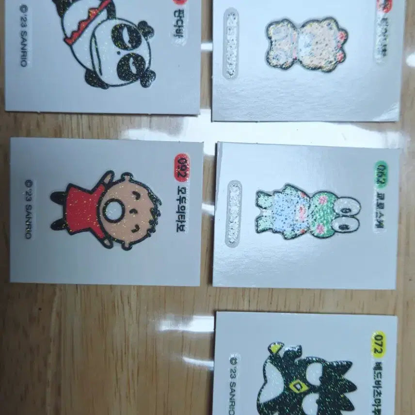 [BUNJANG] Sanrio Character Glitter Sticker Set / 산리오띠부씰 반짝이