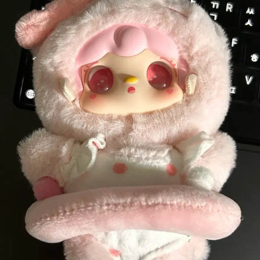 [BUNJANG] Yuki Plush Pink Keychain / 유키 인형 플러시 핑크 키링