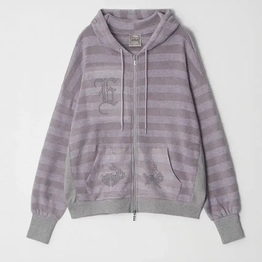 [BUNJANG] eessay Haru Hoodie Zip-up Purple / 에세이 eessay 하루 후디 후드집업 퍼플