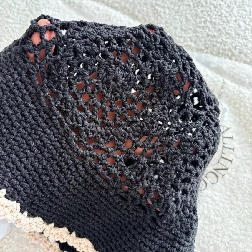 [BUNJANG] AllinComplete Sunflower Shell Crochet Hat / 올인컴플리트 sunflower shell 크로셰 햇