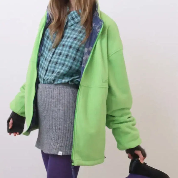 [SOLD OUT] 포에브 체크 셔츠 블루그린