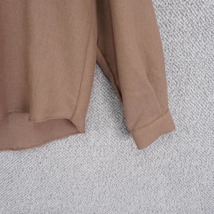 [BUNJANG] LAEL Linen Blend Double Collar Blouse / LAEL 여성 빅카라 린넨혼방 블라우스 55-66size