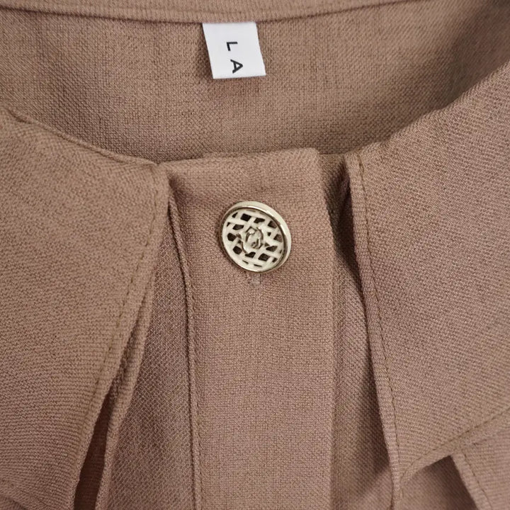 [BUNJANG] LAEL Linen Blend Double Collar Blouse / LAEL 여성 빅카라 린넨혼방 블라우스 55-66size