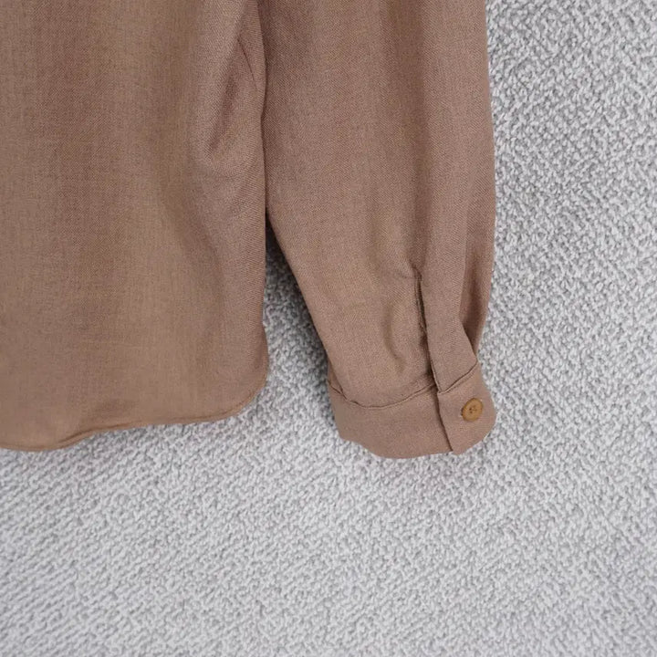 [BUNJANG] LAEL Linen Blend Double Collar Blouse / LAEL 여성 빅카라 린넨혼방 블라우스 55-66size