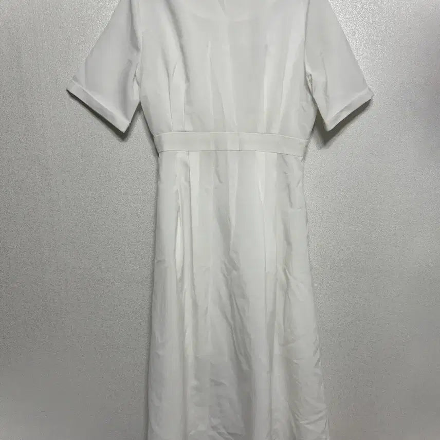 [BUNJANG] White Flare Long Dress for Self Wedding / 66-77 화이트 반팔 플레어 롱 원피스 셀프웨딩 브라이덜샤워 휴양지룩