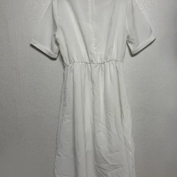 [BUNJANG] White Flare Long Dress for Self Wedding / 66-77 화이트 반팔 플레어 롱 원피스 셀프웨딩 브라이덜샤워 휴양지룩