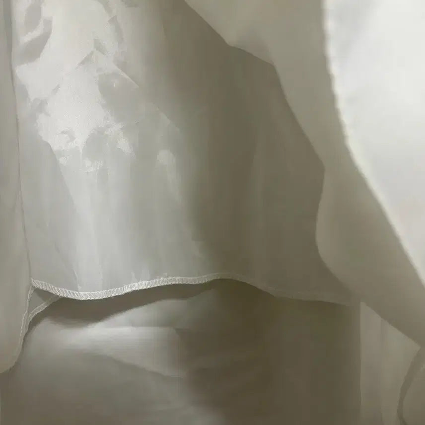 [BUNJANG] White Flare Long Dress for Self Wedding / 66-77 화이트 반팔 플레어 롱 원피스 셀프웨딩 브라이덜샤워 휴양지룩