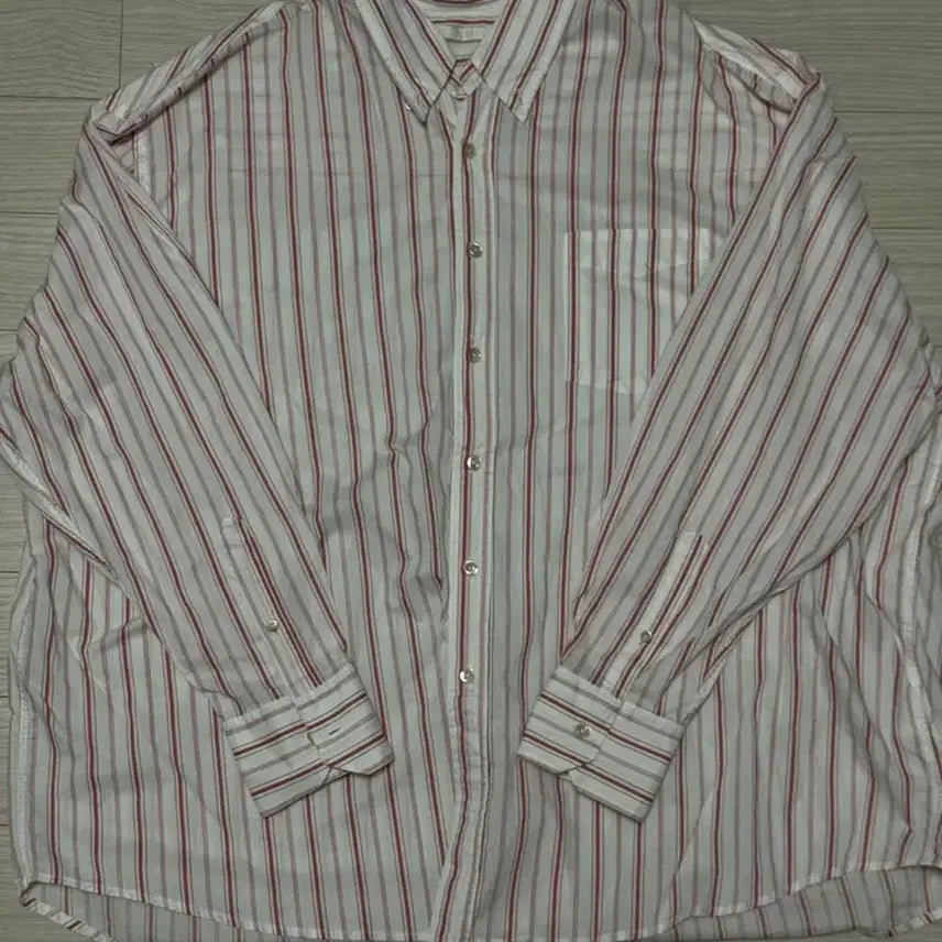 [BUNJANG] Our Legacy Borrowed BD Shirt Pink Stripe 48 / 아워레거시 버로우드 bd 셔츠 핑크 스트라이프 48