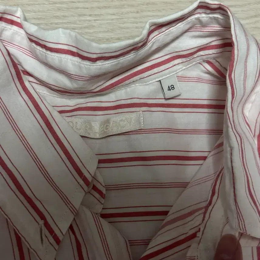 [BUNJANG] Our Legacy Borrowed BD Shirt Pink Stripe 48 / 아워레거시 버로우드 bd 셔츠 핑크 스트라이프 48