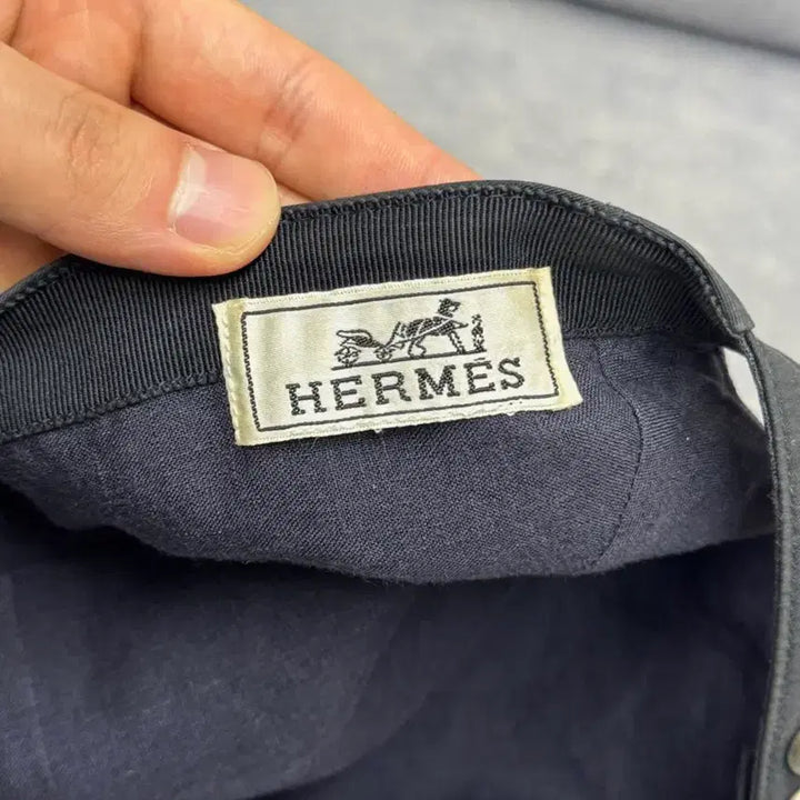 [BUNJANG] Hermes Cotton Ball Cap Black / 에르메스 코튼 볼캡 모자 블랙