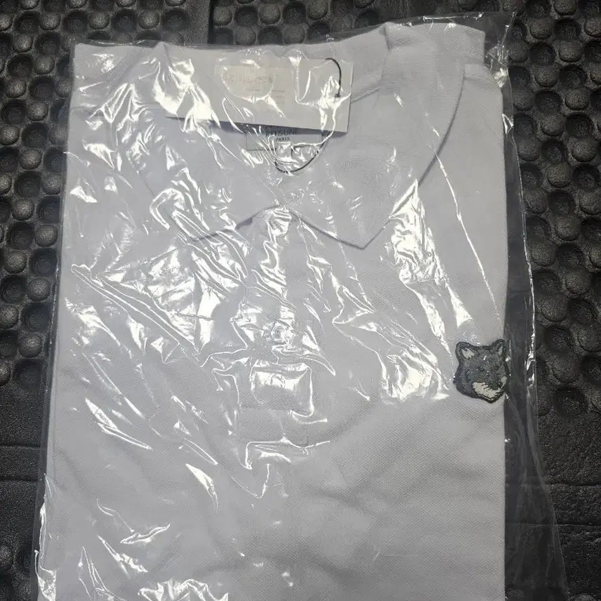[BUNJANG] Maison Kitsune Fox Patch White Polo T-shirt / 메종키츠네 폭스 패치 반팔 폴로티셔츠 화이트L