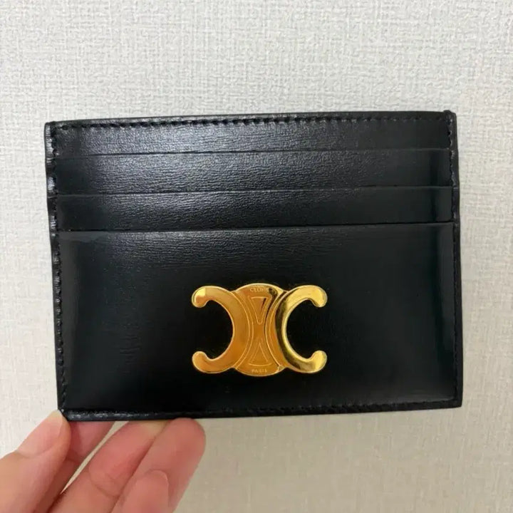[SOLD OUT] 셀린느 트리오페 카드홀더 블랙 카드지갑 판매합니다