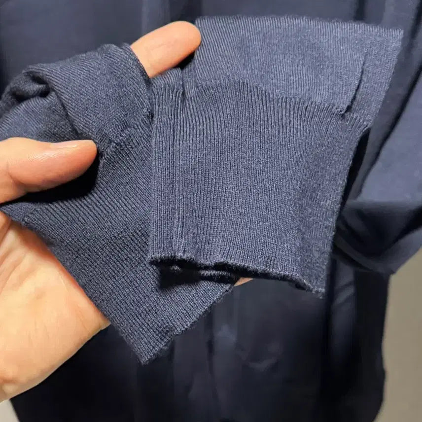[BUNJANG] Hermes Wool Cardigan Navy L / 에르메스 울 가디건 네이비 L