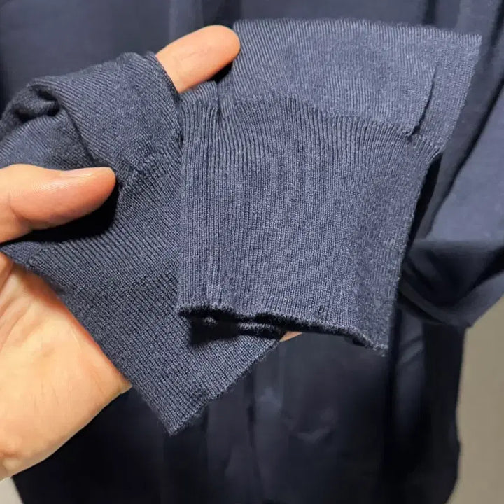 [BUNJANG] Hermes Wool Cardigan Navy L / 에르메스 울 가디건 네이비 L