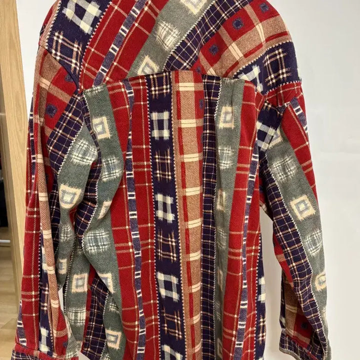 [BUNJANG] American Vintage Pierre Cardin Patchwork Flannel Shirt / 아메리칸빈티지 플란넬 셔츠 (피에르가르뎅)