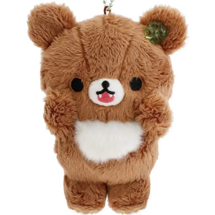 [BUNJANG] San-X Chairoikoguma Kumaqndays Clover Keyring / 산엑스 차이로이코구마 쿠마큥데이즈 클로버 키링