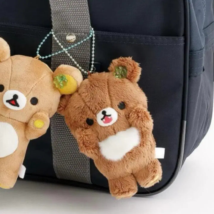 [BUNJANG] San-X Chairoikoguma Kumaqndays Clover Keyring / 산엑스 차이로이코구마 쿠마큥데이즈 클로버 키링
