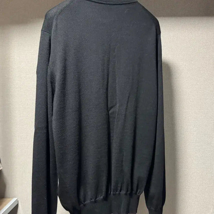 [BUNJANG] Moncler Crewneck Wool Knit Sweater Black M / 몽클레어 크루넥 울 니트 블랙 M