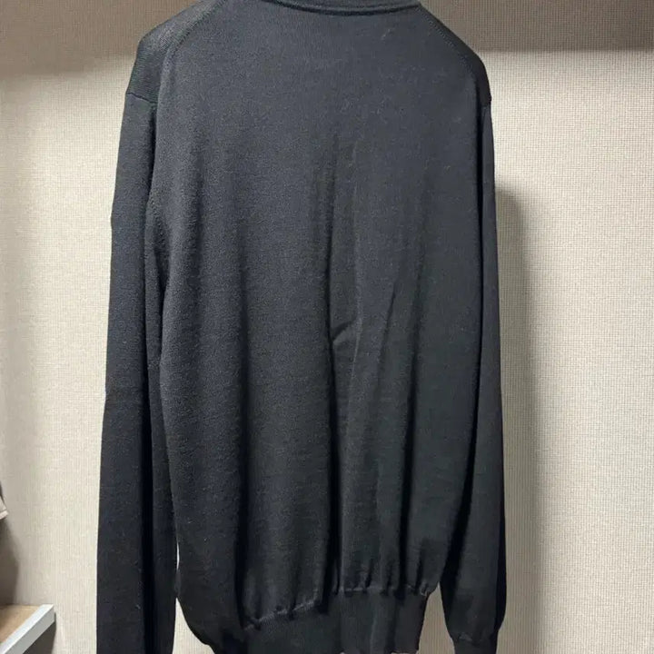 [BUNJANG] Moncler Crewneck Wool Knit Sweater Black M / 몽클레어 크루넥 울 니트 블랙 M