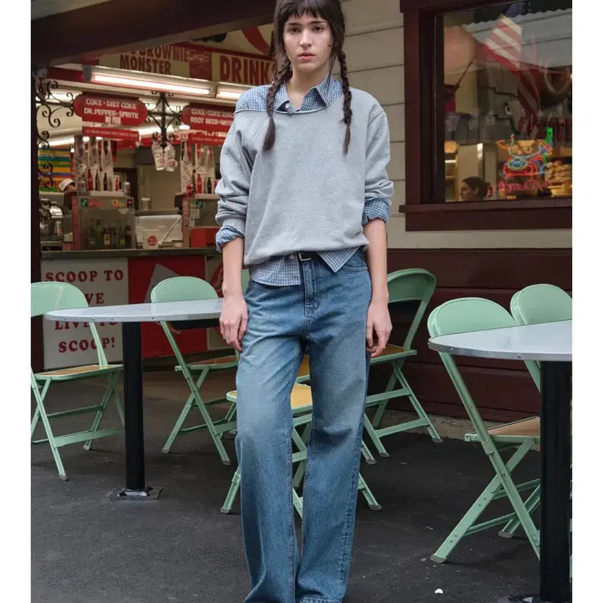 [BUNJANG] Low Classic Relaxed-Fit Jeans - Blue / 로우클래식 RELAXED-FIT JEANS_BLUE