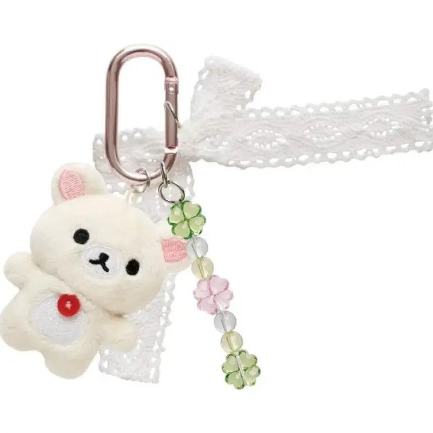 [BUNJANG] San-X Korilakkuma Clover Carabiner Keyring / 산엑스 코리락쿠마 쿠마큥데이즈 클로버 카라비너 키링