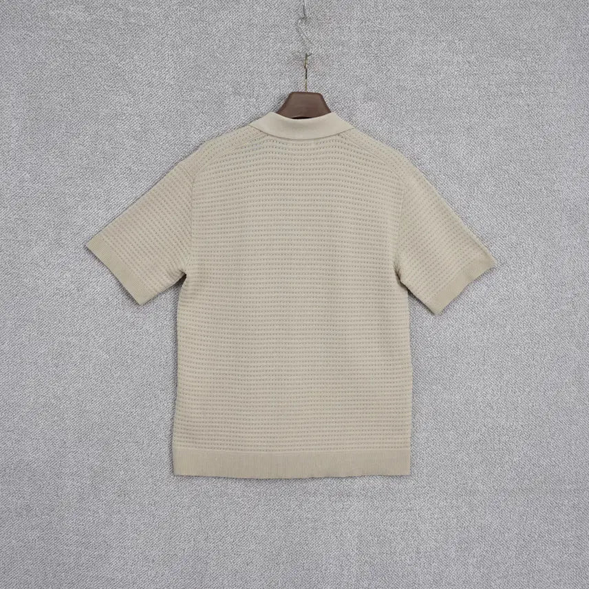[SOLD OUT] 엔드지 Andz 남성 펀칭 반팔 카라 니트 105size