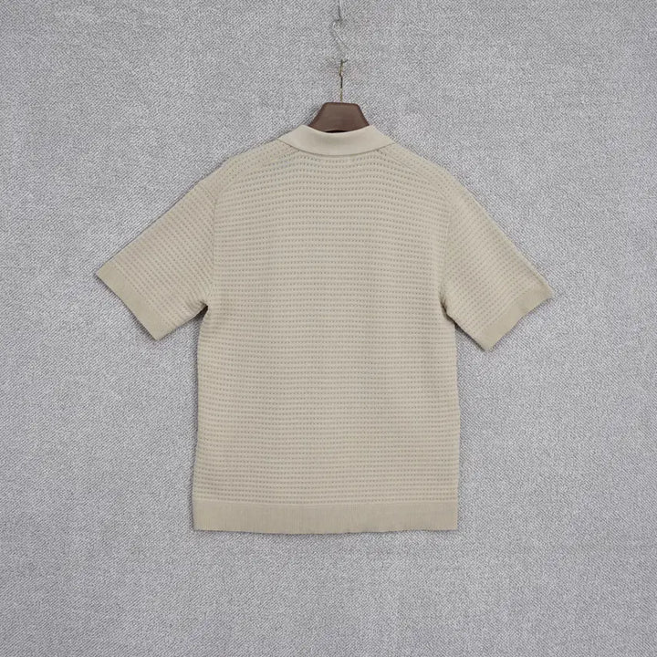 [SOLD OUT] 엔드지 Andz 남성 펀칭 반팔 카라 니트 105size