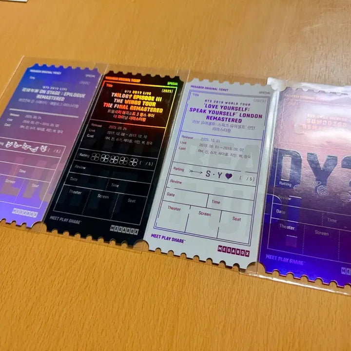 [SOLD OUT] 방탄소년단 <BTS MOVIE WEEKS> 오리지널티켓 4종 전종 일괄