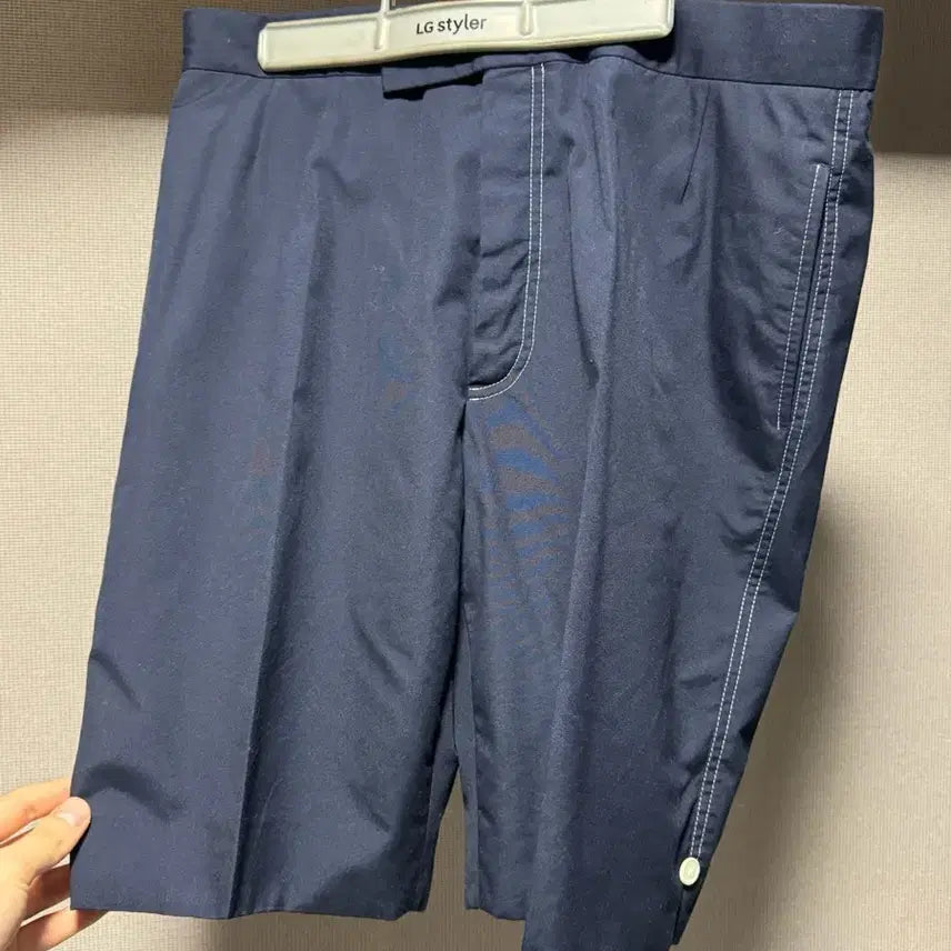 [BUNJANG] Thom Browne Navy Shorts 3 / 톰브라운 반바지 네이비 3