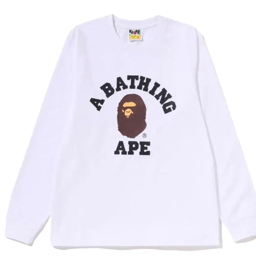 [BUNJANG] BAPE White Long Sleeve Shirt / BAPE 베이프 화이트 롱슬리브