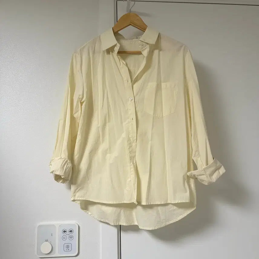 [BUNJANG] Yellow Beige Shirt / 봄셔츠남방 연노랑