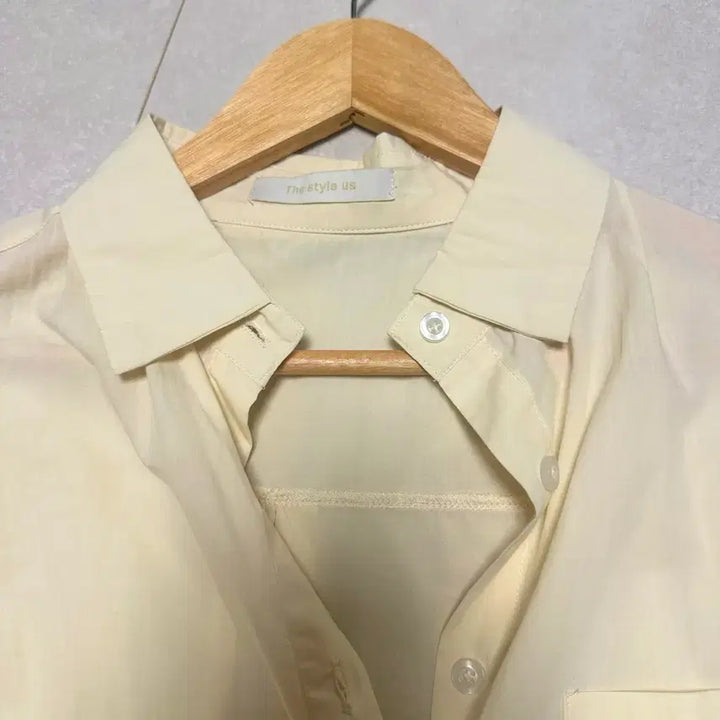 [BUNJANG] Yellow Beige Shirt / 봄셔츠남방 연노랑
