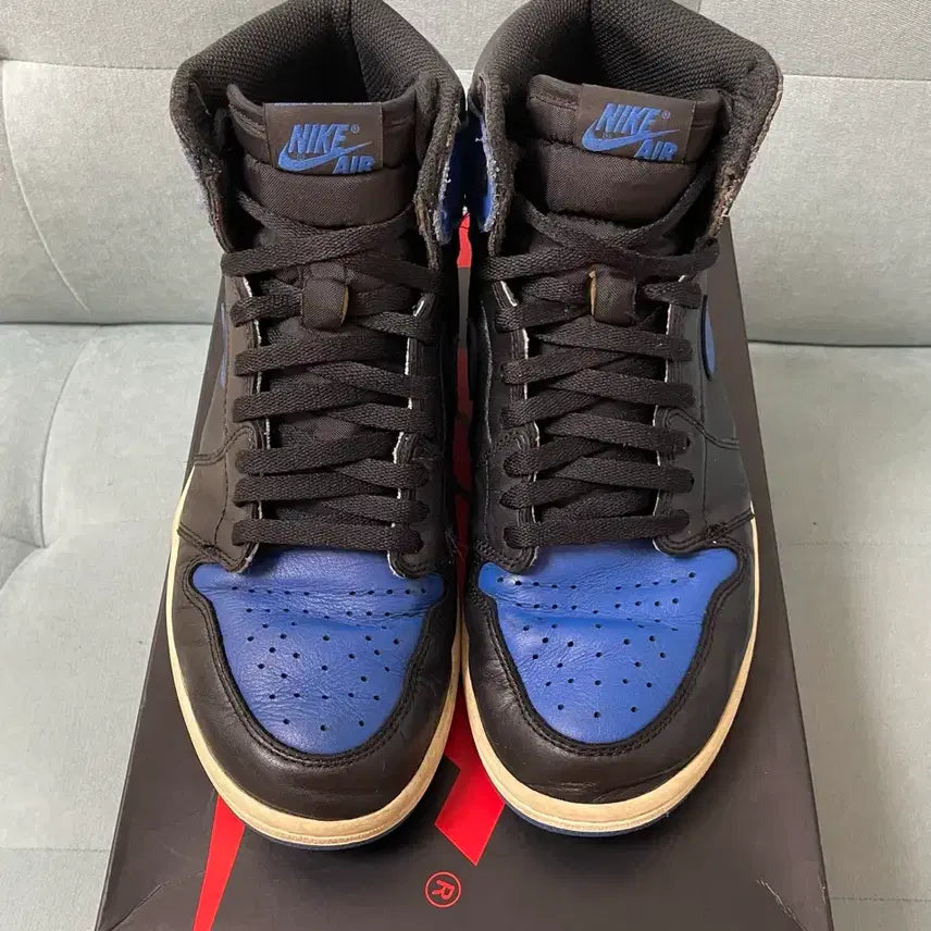 [BUNJANG] Nike Air Jordan 1 Retro High OG Royal Blue Sneakers / 조던1 레트로 하이 OG 로얄블루 280
