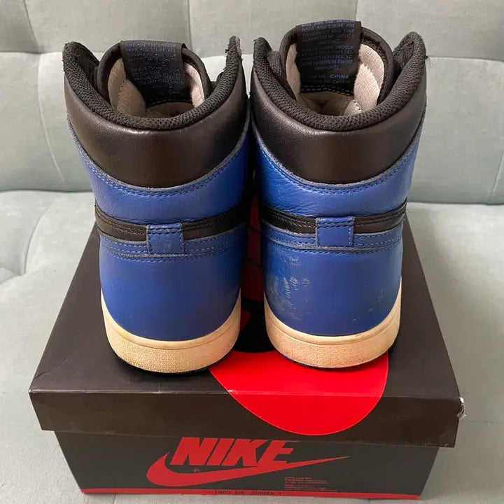 [BUNJANG] Nike Air Jordan 1 Retro High OG Royal Blue Sneakers / 조던1 레트로 하이 OG 로얄블루 280