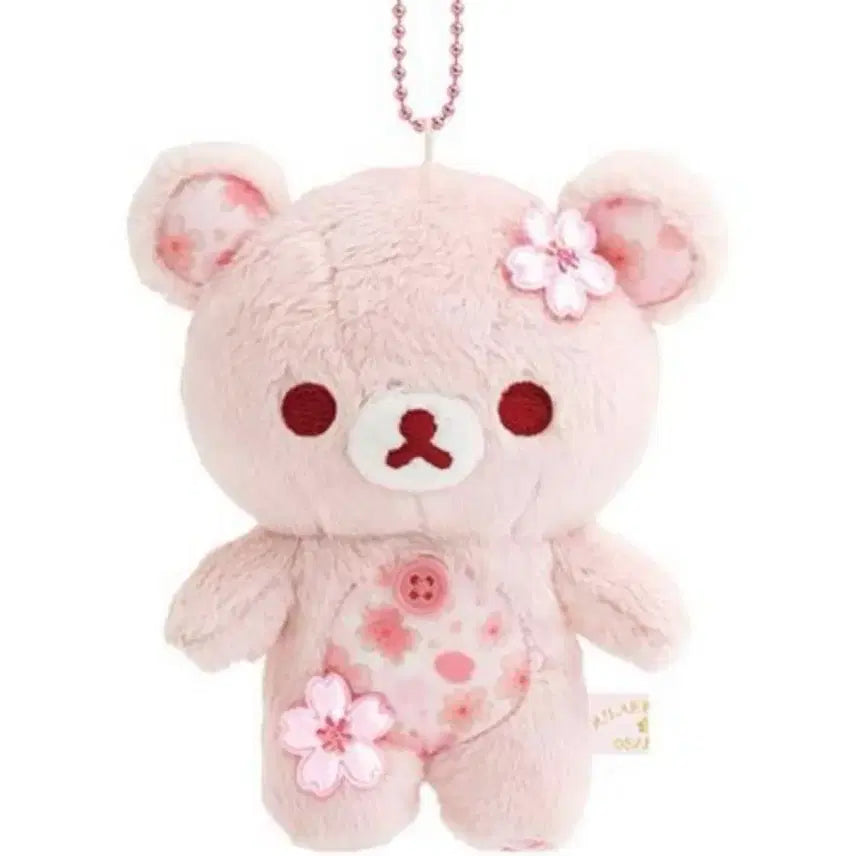 [BUNJANG] San-X Korilakkuma Sakura Pink Keyring / 산엑스 코리락쿠마 벚꽃 사쿠라 핑크 키링