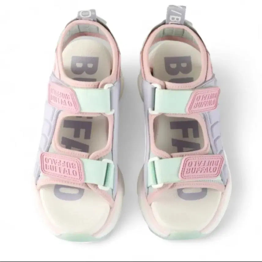 [BUNJANG] Buffalo Binary Track Sandals / Buffalo 버팔로 바이너리 트랙 샌들 핑크 퍼플 민트