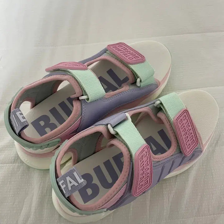 [BUNJANG] Buffalo Binary Track Sandals / Buffalo 버팔로 바이너리 트랙 샌들 핑크 퍼플 민트