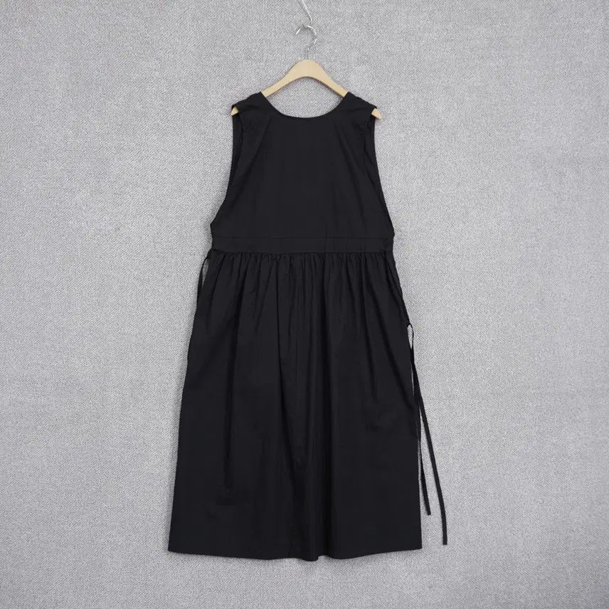 [SOLD OUT] 여성 캐주얼 얇은 면 브이넥 레이어드 원피스 free