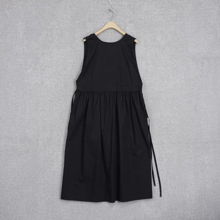 [SOLD OUT] 여성 캐주얼 얇은 면 브이넥 레이어드 원피스 free