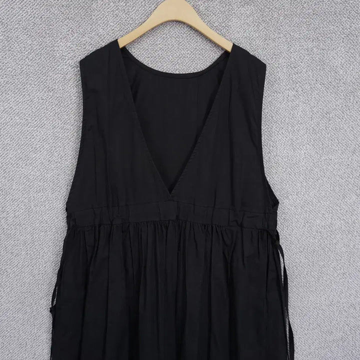 [SOLD OUT] 여성 캐주얼 얇은 면 브이넥 레이어드 원피스 free