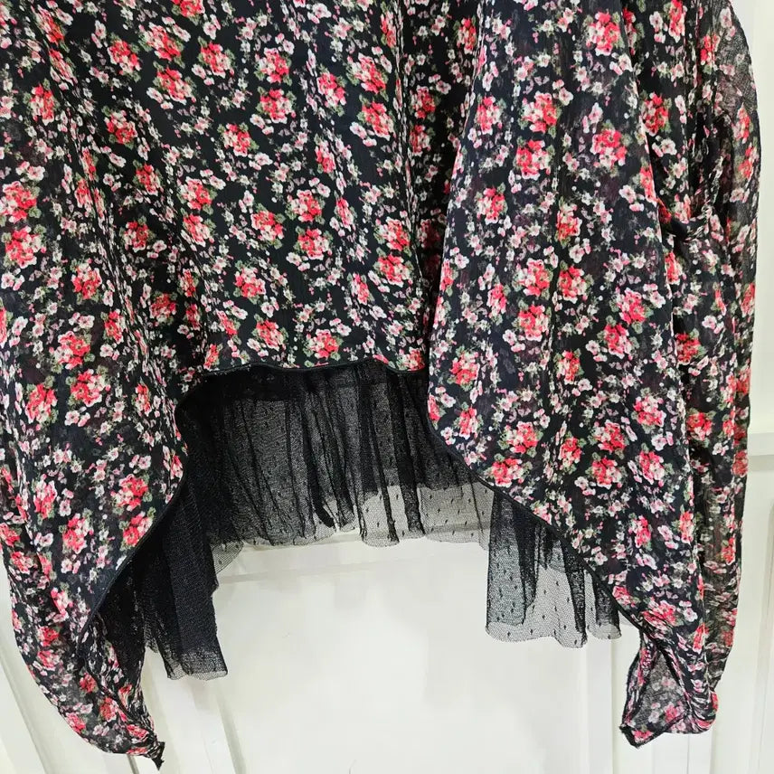 [BUNJANG] Fortune Cookies Floral Chiffon Dress / 플라워 쉬폰 원피스