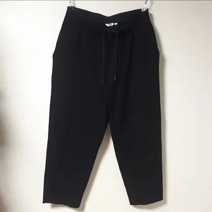 [BUNJANG] Uniqlo U Black Wide Tapered Pants / (XL) 유니클로 U 블랙 와이드 테이퍼드 팬츠
