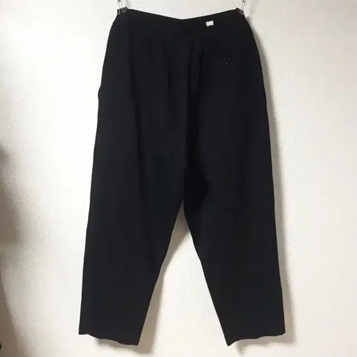 [BUNJANG] Uniqlo U Black Wide Tapered Pants / (XL) 유니클로 U 블랙 와이드 테이퍼드 팬츠