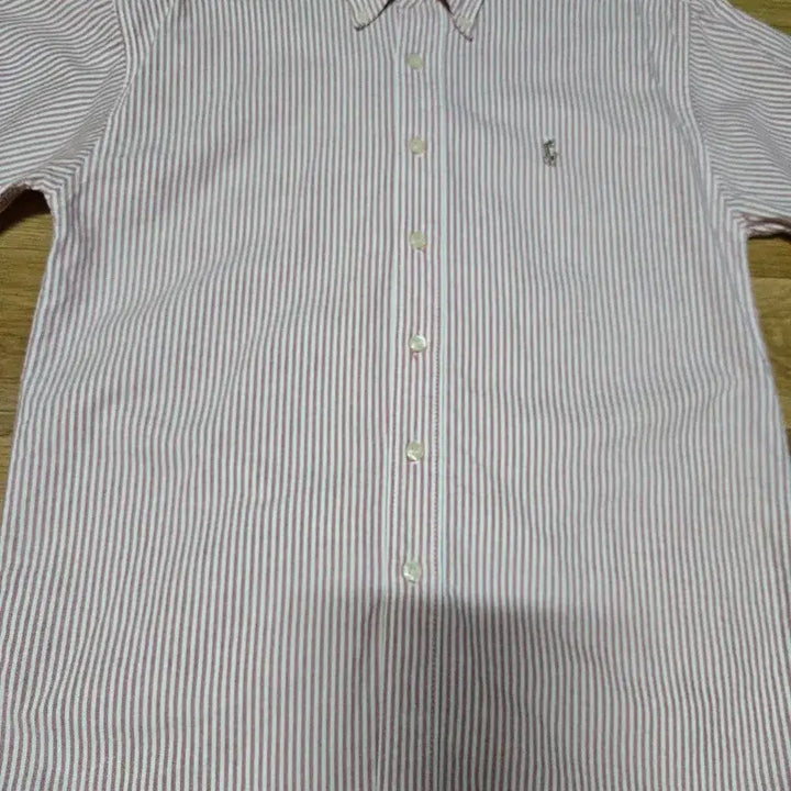 [BUNJANG] Polo Ralph Lauren Oxford Stripe Multi-Pony Short Sleeve Shirt / 폴로 랄프로렌 옥스포드 스트라이프 멀티포니 반팔 셔츠