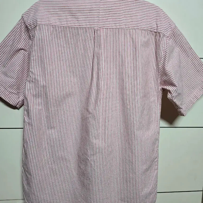 [BUNJANG] Polo Ralph Lauren Oxford Stripe Multi-Pony Short Sleeve Shirt / 폴로 랄프로렌 옥스포드 스트라이프 멀티포니 반팔 셔츠