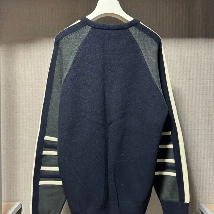 [BUNJANG] Hermès Runway Cashmere Crewneck Knit Sweater / 에르메스 런웨이 캐시미어 크루넥 니트 네이비 그린 M