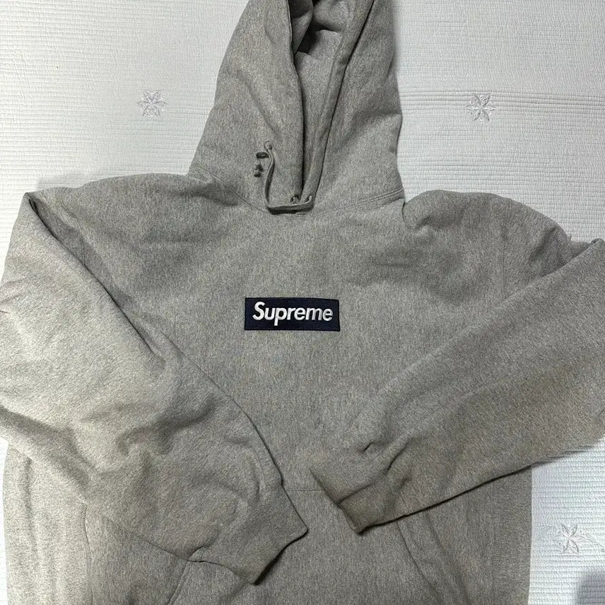 [BUNJANG] Supreme Box Logo Hoodie Gray / 슈프림 25FW 박스 로고 후드티 그레이 XXL